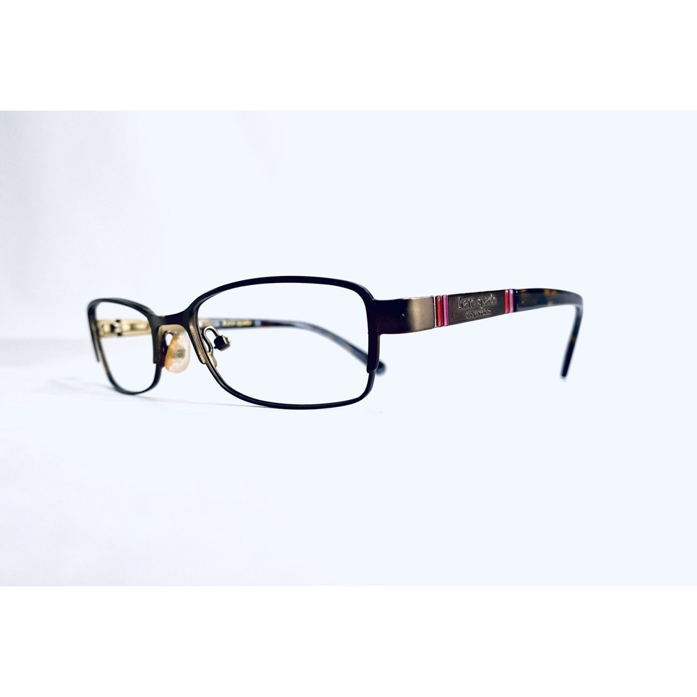 Kate Spade NY Brown Tortoise Metal Cat Eye Eyeglasses Averil 0RX3 51 16 135 - Picture 2 of 11